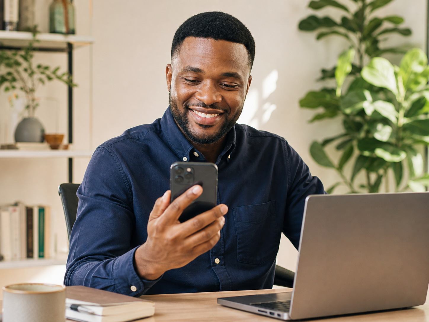 A remote professional receiving global payments